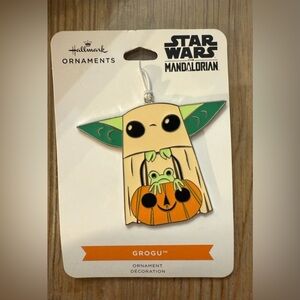 Disney Star Wars Grogu Ornament with Green and Cream